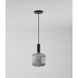 Canada 1 Light 8 inch Black and Antique Gold Pendant Ceiling Light